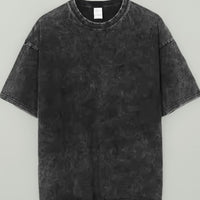 Grey Drop Shoulder T-Shirt for Men | Oversized Casual Streetwear Tee
